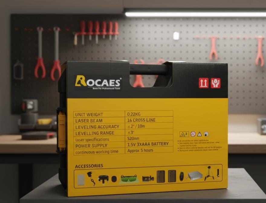 NIVEL LASER ROCAES 16 LINEAS VERDES